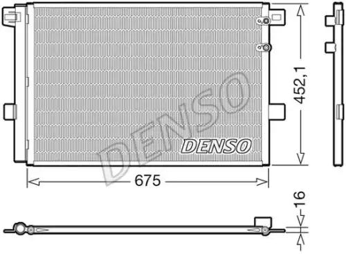 Радиатор кондиционера (конденсатор) DENSO DCN32065