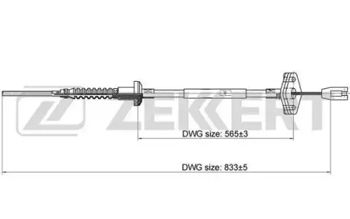 Трос сцепления ZEKKERT BZ-1019