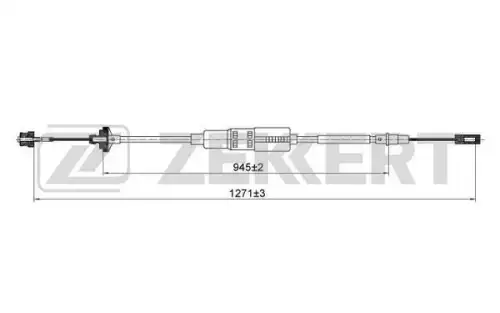 Трос сцепления ZEKKERT BZ-1227