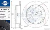 Тормозной диск ROTINGER RT 21263-GL T5