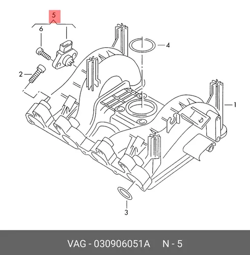 Датчик давления 030 906 051 A VAG