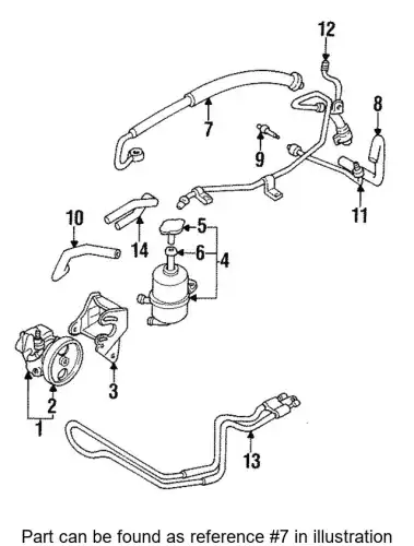 HOSE,P/S OIL PRESSURE MB815120 MITSUBISHI