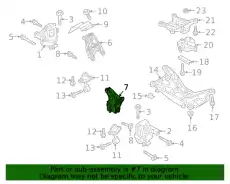 Опора 4M0199307BM VAG