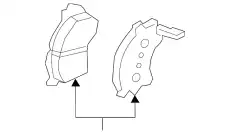 Тормозные колодки дисковые FORD BR-1047-B