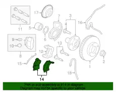 Тормозные колодки дисковые FORD BR-1047-B