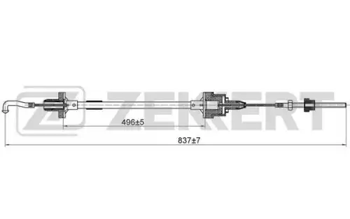 Трос сцепления ZEKKERT BZ-1169