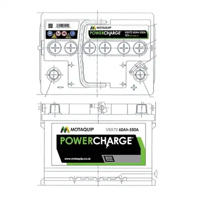 Аккумулятор MOTAQUIP VBX72