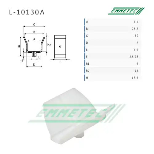 Втулка вала рулевой рейки L10130A EMMETEC