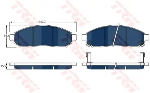 Тормозные колодки дисковые TRW GDB3520BTE