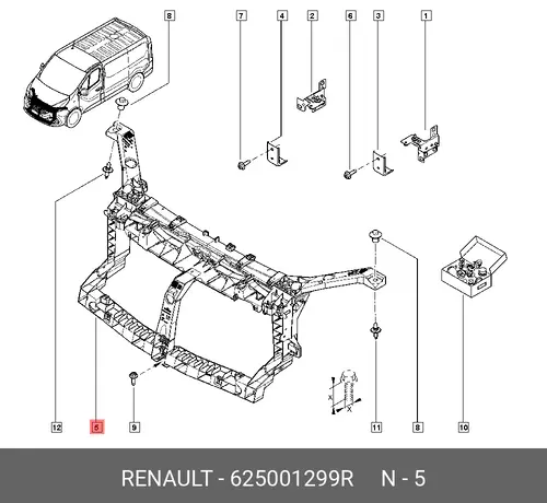 END-TECHNICAL, FR 625001299R RENAULT