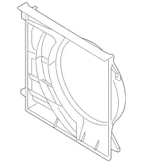 Shroud - radiator lower 253522J200 KIA