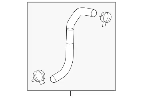 Hose - radiator lower 254122J200 KIA