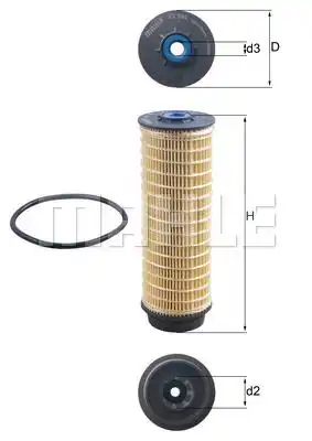Топливный фильтр MAHLE KX 564D