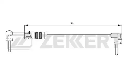 Датчик тормозных колодок ZEKKERT BS-8003
