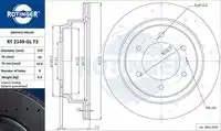 Тормозной диск ROTINGER RT 2149-GL T3