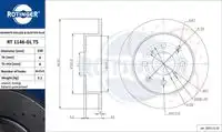 Тормозной диск ROTINGER RT 1146-GL T5 перфорированный ,