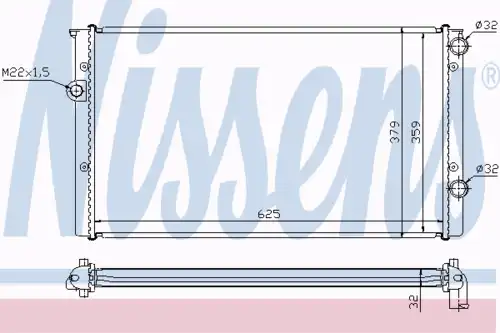 Радиатор кондиционера (конденсатор) NISSENS 65246A