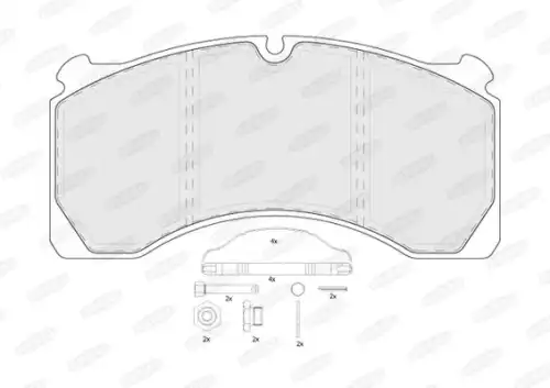 Тормозные колодки дисковые BERAL BCV29124TK