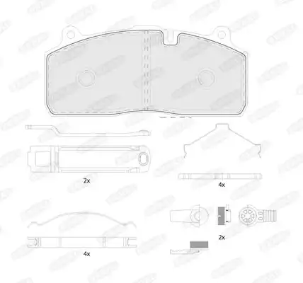 Тормозные колодки дисковые BERAL BCV29274TK
