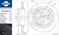 Тормозной диск ROTINGER RT 20430-GL T5