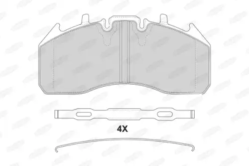 Тормозные колодки дисковые BERAL BCV29187BK