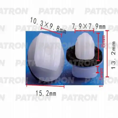 P37-0507 Клипса пластмассовая PATRON