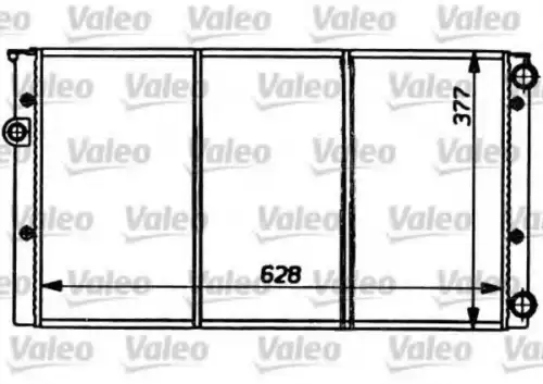 Радиатор системы охлаждения двигателя VALEO 731032
