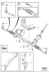 Рулевая рейка VOLVO 36003240