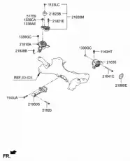 Bracket assy - transmission mounting 218302W300 HYUNDAI
