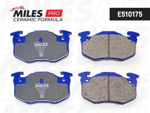 Тормозные колодки дисковые задняя ось MILES E510175