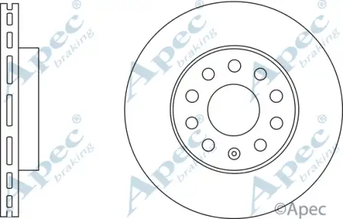 Тормозной диск APEC BRAKING DSK3175