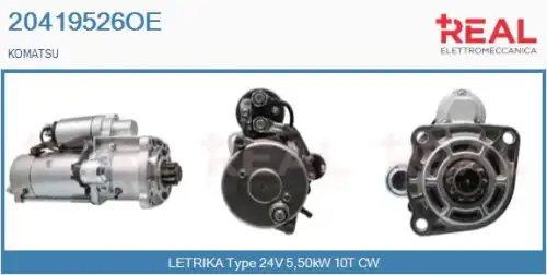 Стартер REAL 20419526OE