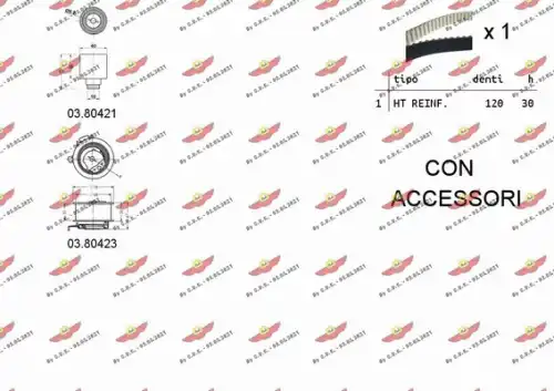 Комплект ремня ГРМ 04.5056 AUTOKIT