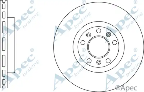 Тормозной диск APEC BRAKING DSK3138