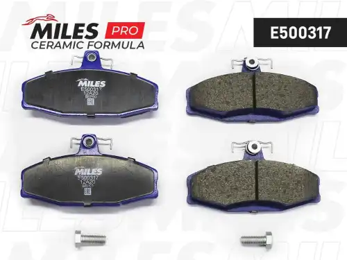 Тормозные колодки дисковые передняя ось MILES E500317
