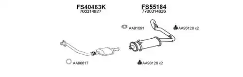 Система выпуска ОГ FS550506 FAURECIA