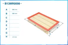 Фильтр воздушный CWORKS B13MR0098