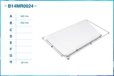 Салонный фильтр CWORKS B14MR0024