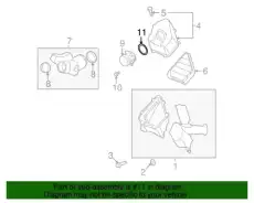 SEAL,MASS AIRFLOW SEN(O RING) 15282801 GMC