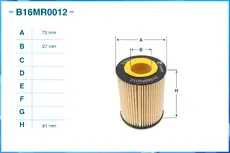 Фильтр масляный CWORKS B16MR0012