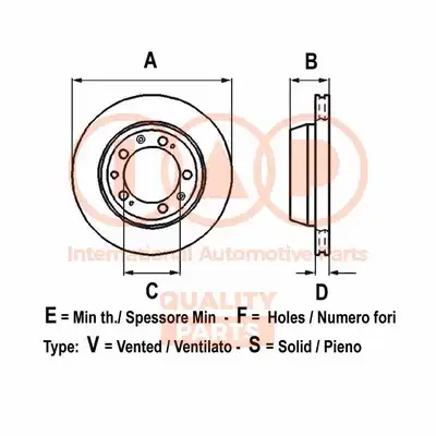 Тормозной диск 709-21090 IAP QUALITY PARTS