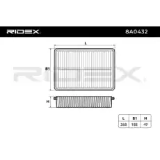 Воздушный фильтр 8A0432 RIDEX