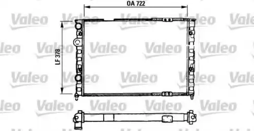 Радиатор системы охлаждения двигателя VALEO 730971