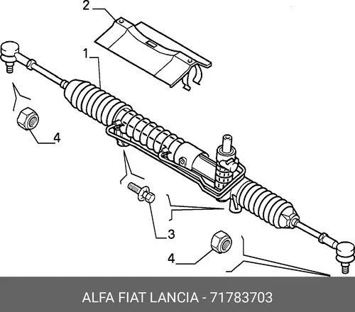 Рулевая рейка LANCIA 71783703