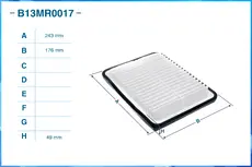 Фильтр воздушный CWORKS B13MR0017