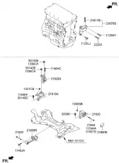 Кронштейн-двигатель уст. 218104R100 HYUNDAI