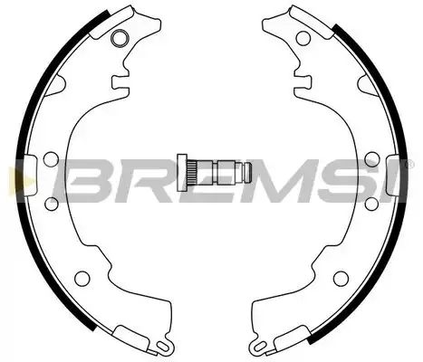 Тормозные колодки барабанные BREMSI GF0953