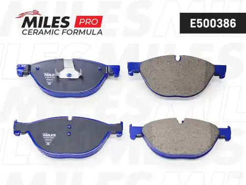 Тормозные колодки дисковые передняя ось MILES E500386