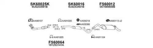 Система выпуска ОГ FS600078 FAURECIA