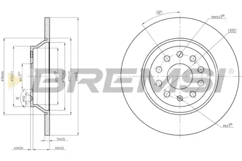 Тормозной диск CD8506S BREMSI